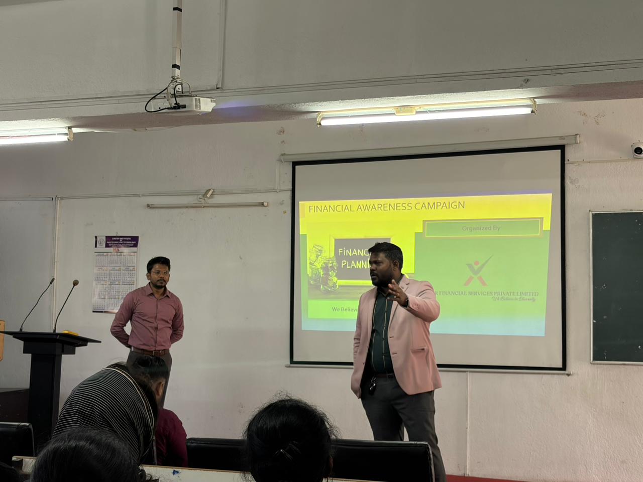 Xavier Financial Services Private Limited conducted a Financial Awareness Program at XIPT Namkum.